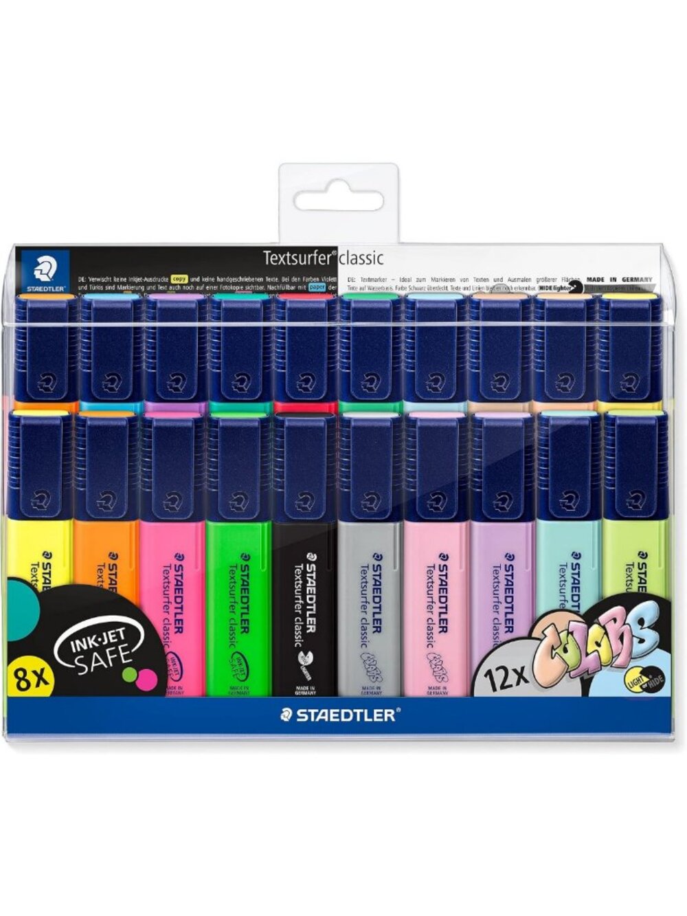 Vibrant Assorted Neon & Pastel Highlighters - 20 Pack, Classic Textsurfer